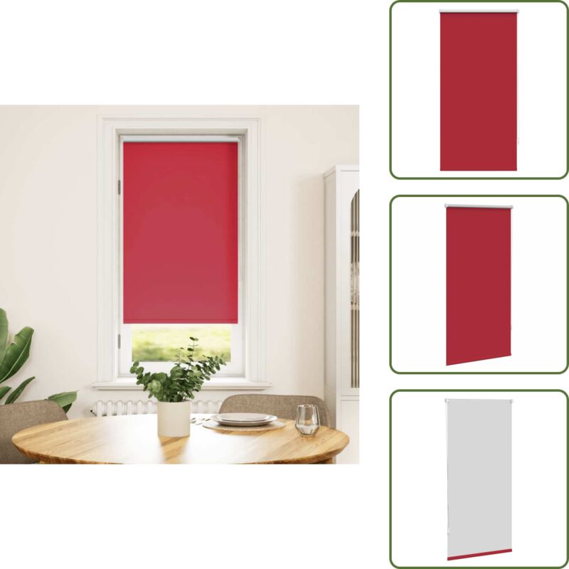 Vidaxl - Verdunklungsrollo Verdunkelungsrollo Rollo 60x120 Rot - Fensterrollo - Verdunkelungsrollo - Rollo - Wohnzimmerdeko - Schlafzimmerdeko