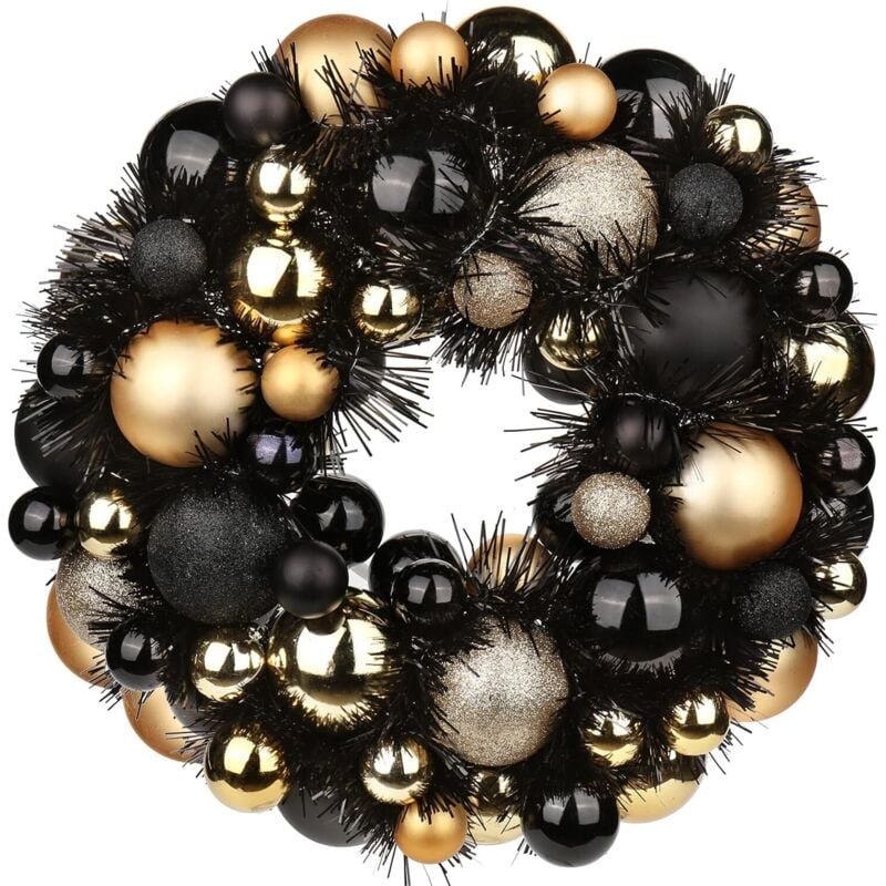 13' Halloweenkranz, Gartendekoration, Halloween Türkranz, Willkommenskranz, Halloween Dekoration, Bruchsichere Halloween Kugel Dekoration