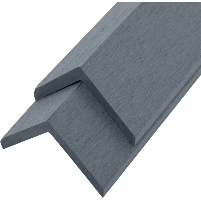 Wpc Abschlussleiste finea - 110 x 4,5 cm 10er Set Farbe: Hellgrau WPC-Abschlussleiste Abschlussleiste wpc WPC-Terrassendielen - Home Deluxe