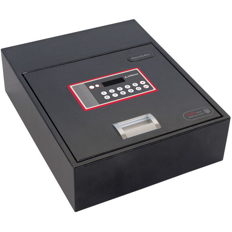 Arregui - Basa 20000-S7 Möbeltresor zur Tarnung im Schrankboden, Safe mit elektronisch motorisierter Öffnung, versteckter Tresor, 11x31x38 cm, 11 l