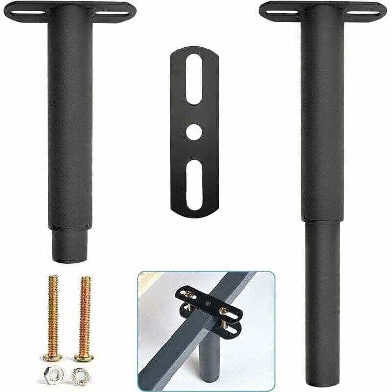 Verstellbare, einziehbare und stabile Bettgestellbeine Metallfüße geeignet für Kleiderschränke, Sofas und Betten Ersatzteile 17,8 cm bis 33 cm