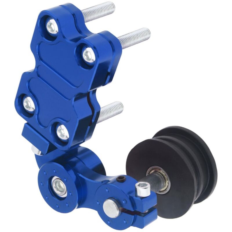 Verstellbarer Kettenspanner für Motorrad, Chopper und Quad (blau)
