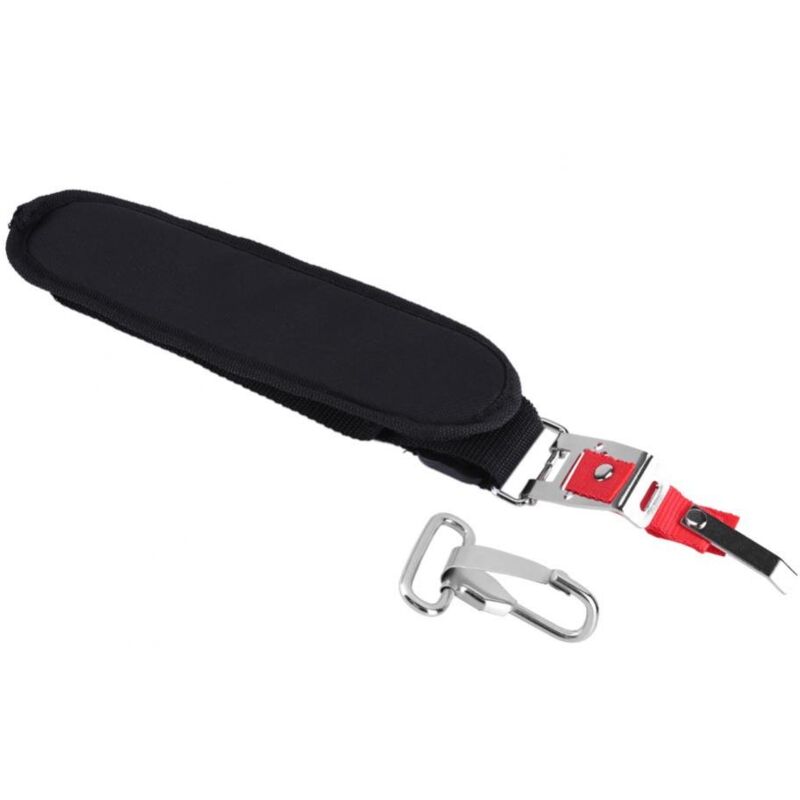 Verstellbarer Schultergurt mit Haken für Motorsense, Trimmer, Rasentrimmer, Schwarz, Schultergurt, langlebig, Rasenmäher-Trimmer, Motorsense, Zubehör