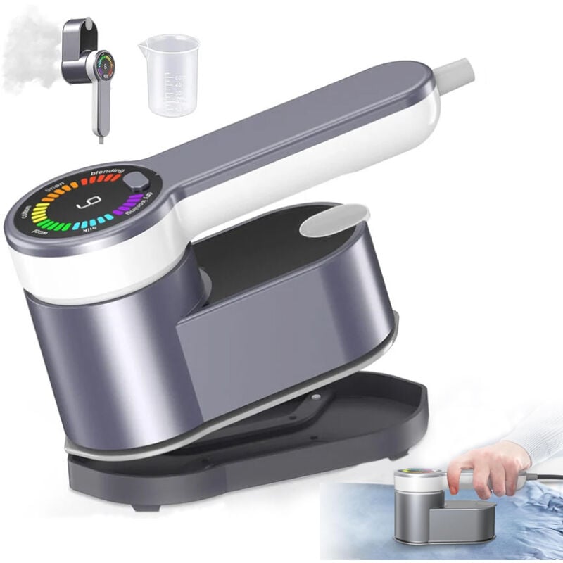 Vertikales Dampfbügeleisen, tragbares vertikales Bügeleisen, 1200 w, 120 ml, 2-in-1-Reisedampfer, trocken oder nass verwendbar, 10 Sekunden schnelles