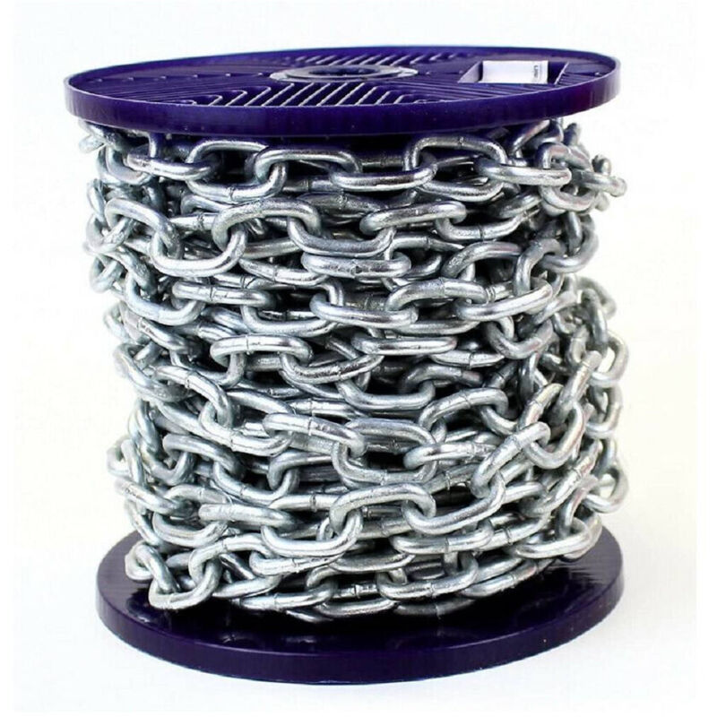 Trade Shop Traesio - Trade Shop - safety catena in ferro zincato catene genovese bobina 1.5 metri -