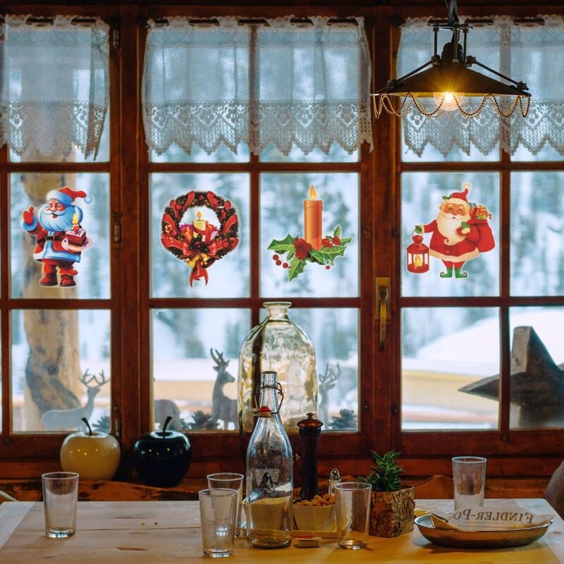 Led-Vetrofanie 18x25 cm Mix 4 Motive