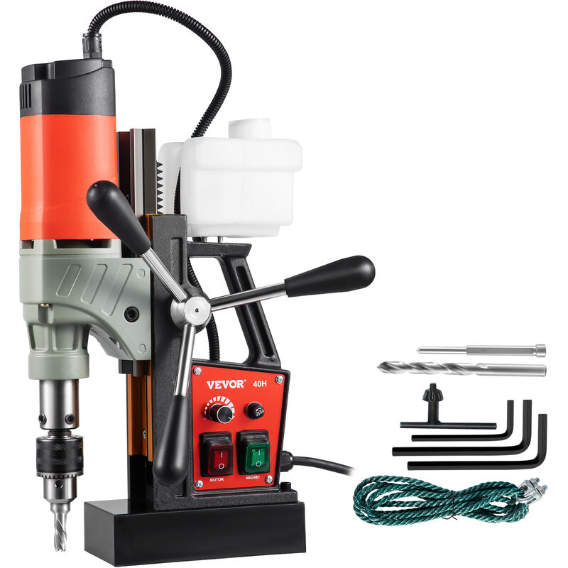 1200 w Magnetbohrer Magnetbohrmaschine 13000 n Elektrische Kernbohrmaschine Industrielle Bohrmaschine 580 rpm mit variabler Geschwindigkeit für alle