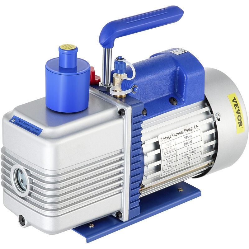220 v Zweistufige Vakuumpumpe 10 cfm 1 hp 5 Pa Unterdruckpumpe Vakuumgeräte Pumpe 550 ml Vakuumpumpe Unterdruckpumpe Refrigerant Vacuum Pump