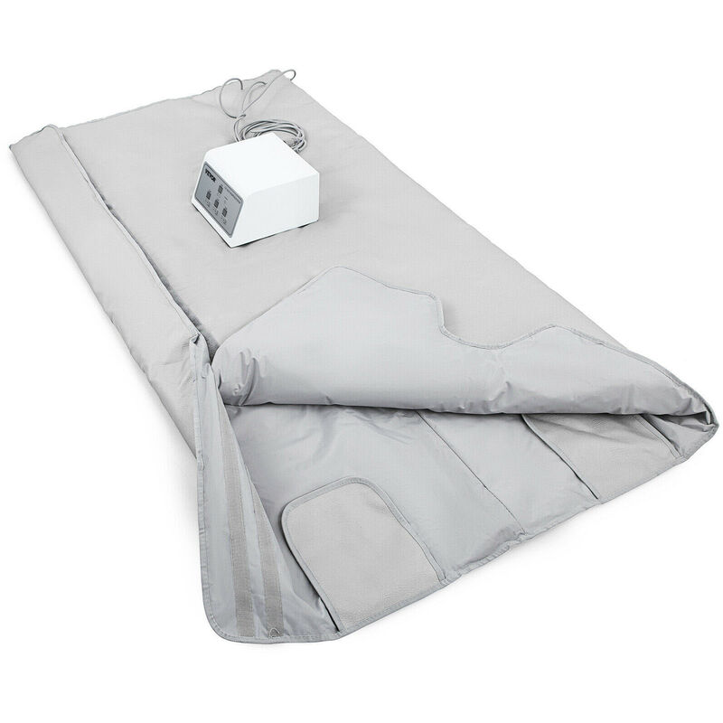 VEVOR 3-Zonen-Infrarot-Saunadecke 25-85 ℃ Ferninfrarot-Sauna-Heizdecke 15-60 Minuten Körperform Schlankheitsmaschine Personal Spa Tragbare Sauna