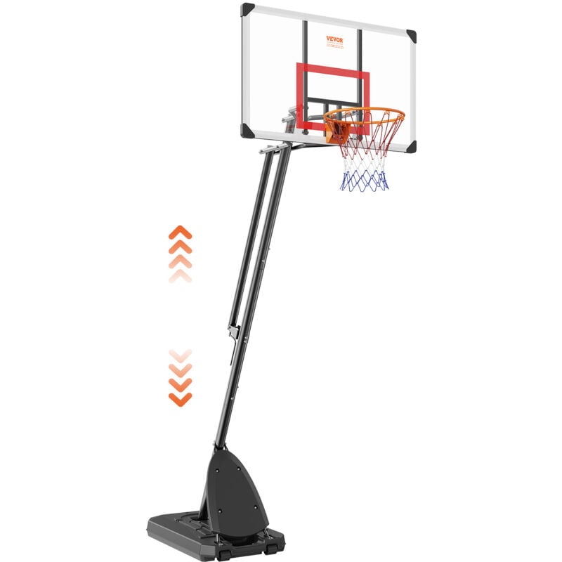Mophorn - vevor Basketballkorb Outdoor Basketballkorb mit Ständer 232–305 cm Höhenverstellbar, φ 483 mm Basketballständer mit Rädern, Basketball-Set