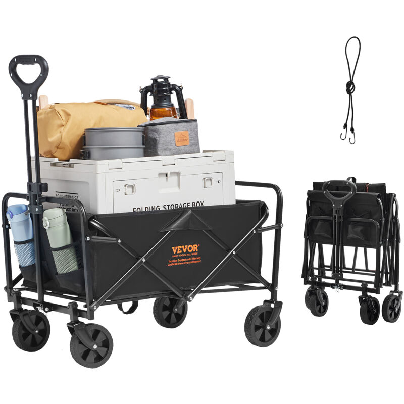 Mophorn - vevor Bollerwagen, Strandwagen mit geländegängigen 5-Zoll-Rädern robuster zusammenklappbarer Wagen mit einer Tragfähigkeit von 220 Pfund