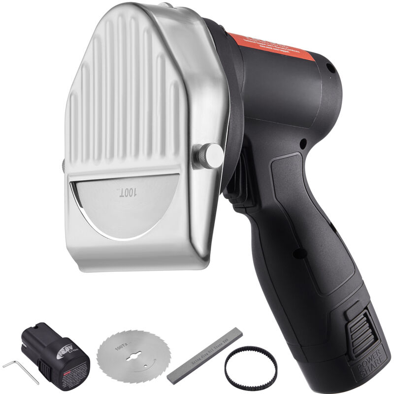 Vevor Dönnerschneider 80 w Kebabschneider, Kabelloses Elektromesser Gyrosmesser, Türkisches Schawarma Dönermesser 0-8 mm Einstellbare Dicke,