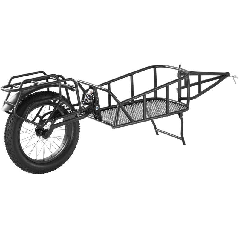 VEVOR Fahrradanhänger, 32 kg Tragkraft, Fahrradanhänger, Schnellverschlusskonstruktion mit Universalkupplung, 50,8 cm Räder, passend für die meisten