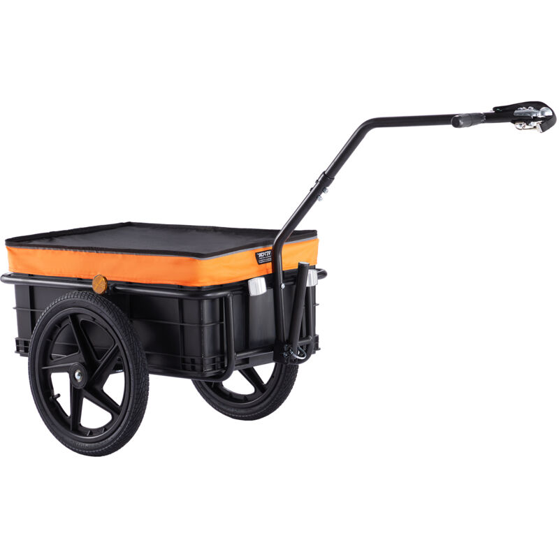 Mophorn - vevor Fahrradanhänger, 40 kg Tragkraft, Transportanhänger, faltbar und kompakt verstaubar, mit Universalkupplung, wasserdichte Abdeckung,