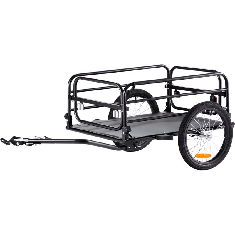 Mophorn - vevor Fahrradanhänger, 72 kg Tragkraft, robuster Fahrradwagen, kompakte Aufbewahrung und Schnellverschluss mit Universalkupplung, 40,6 cm