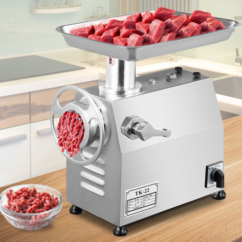 VEVOR Fleischwolf Elektrisch 850 W, Hackfleisch Maschine 180 U / min, Fleischwolf 250 kg / h Produktkapazität, 440 x 280 x 440 mm, Edelstahl