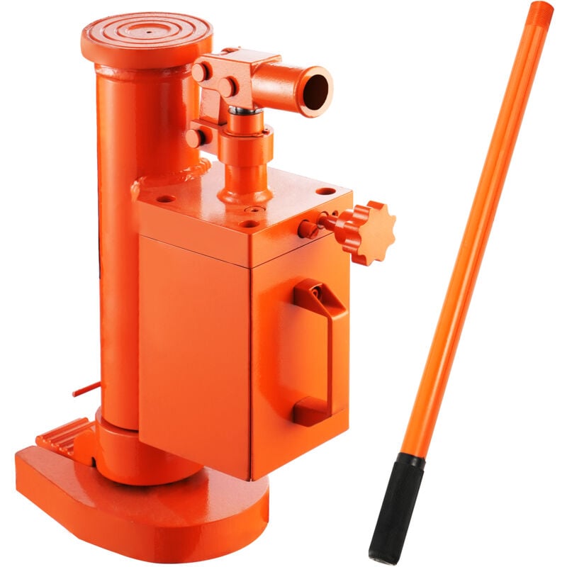 VEVOR Hydraulischer Wagenheber, 5 t / 10 t Hebebühne, 25-230 mm Zehenhöhe, 370-570 mm Spitzenhöhe, 360° drehbarer Klauenwagenheber für Maschinen,