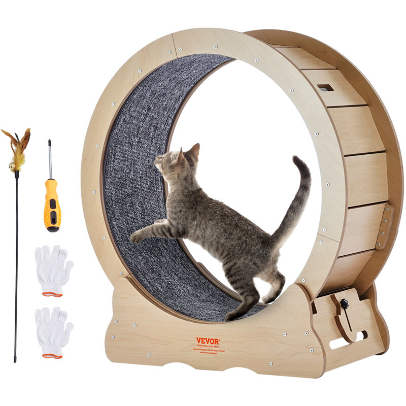 Katzenlaufrad, 750 mm, Katzenlaufband für den Innenbereich, mit abnehmbarem Laufband, Katzen-Teaser zum Laufen, Gehen, Training, Laufrad Katzen,