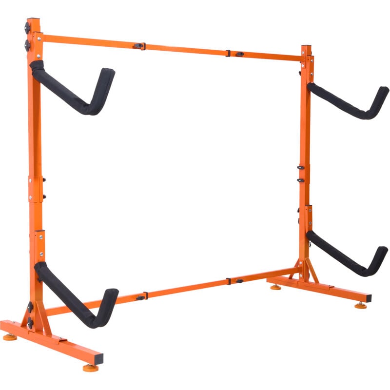 Mophorn - vevor Kayak Halterung Kajak Aufhänger 1265 x 788 x 1380 mm, Freistehender Kajakständer 2 Kajaks 1230–1825 mm Breitenverstellbereich, Kajak
