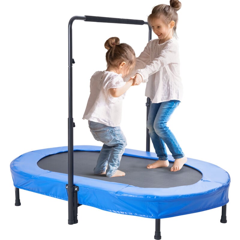 VEVOR Kindertrampolin Indoor / Outdoor-Trampolin faltbares Mini Trampolin mit Griff, Rebounder-Trampolin Gartentrampolin für Kleinkinder,