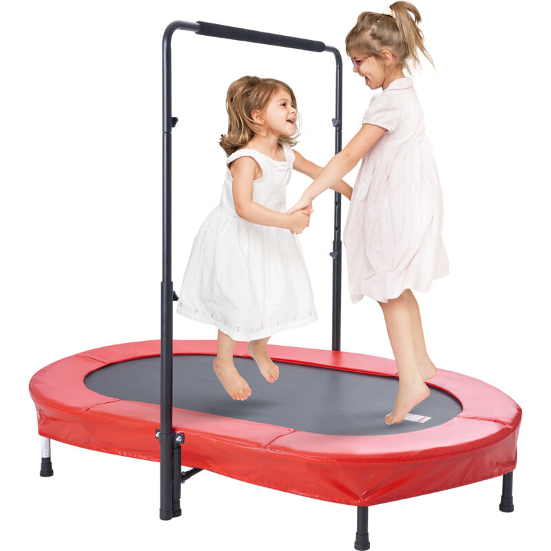 Kindertrampolin Indoor / Outdoor-Trampolin faltbares Mini Trampolin mit Griff, Rebounder-Trampolin Gartentrampolin für Kleinkinder,