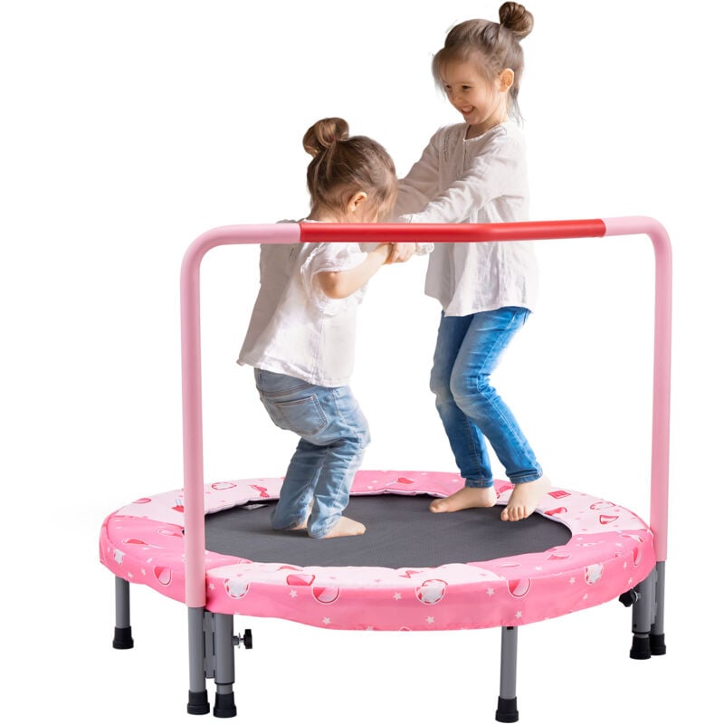 VEVOR Kindertrampolin Outdoor-Trampolin 91,44 cm faltbares Trampolin mit Griff, Rebounder-Trampolin Gartentrampolin für Kleinkinder,