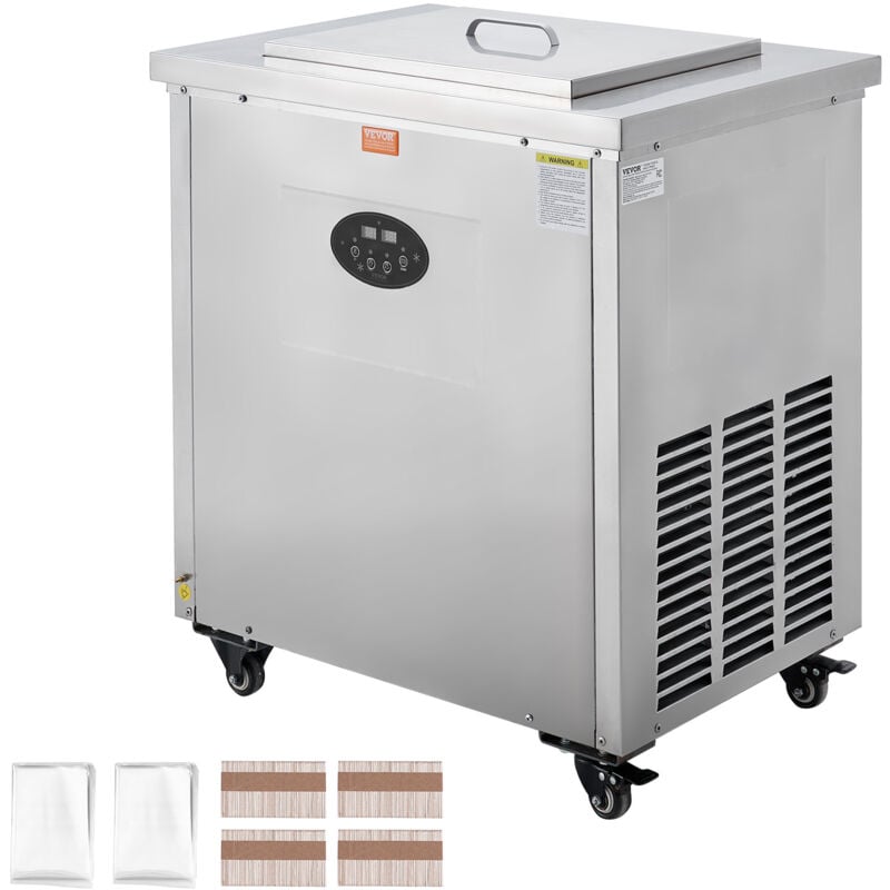 Mophorn - vevor Kommerzielle Eismaschine, Einzelform-Set – 40-teilige Eismaschine, Kommerzielle Eismaschine aus Edelstahl für den Stiel, Eismaschine