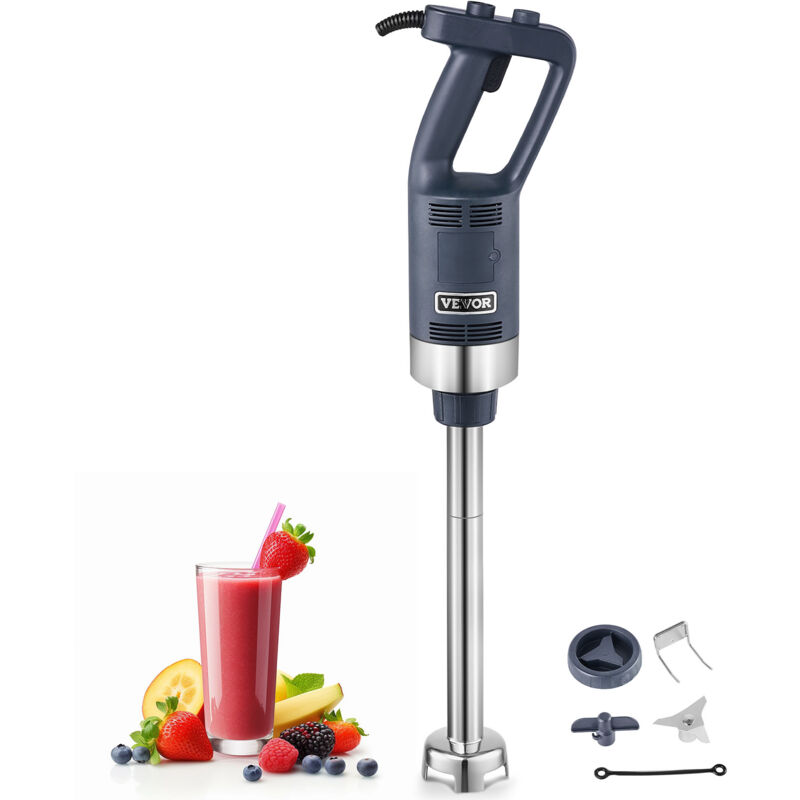 VEVOR Kommerzieller Stabmixer, 500 W Hochleistungs-Handmixer, 16 Zoll stufenloser Mixer mit variabler Geschwindigkeit und Edelstahlklinge, tragbarer