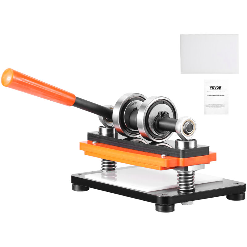 VEVOR Leder Stanzmaschine Manuelle Lederschneidemaschine 18 x 10 cm, Leder Prägemaschine 1,5 t Belastbare Leder-Stanzmaschine Geeignet für Leder,