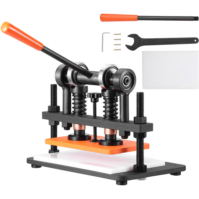 Mophorn - vevor Leder Stanzmaschine Manuelle Lederschneidemaschine 26 x 15 cm, Leder Prägemaschine 1,5 t Belastbare Leder-Stanzmaschine Geeignet für