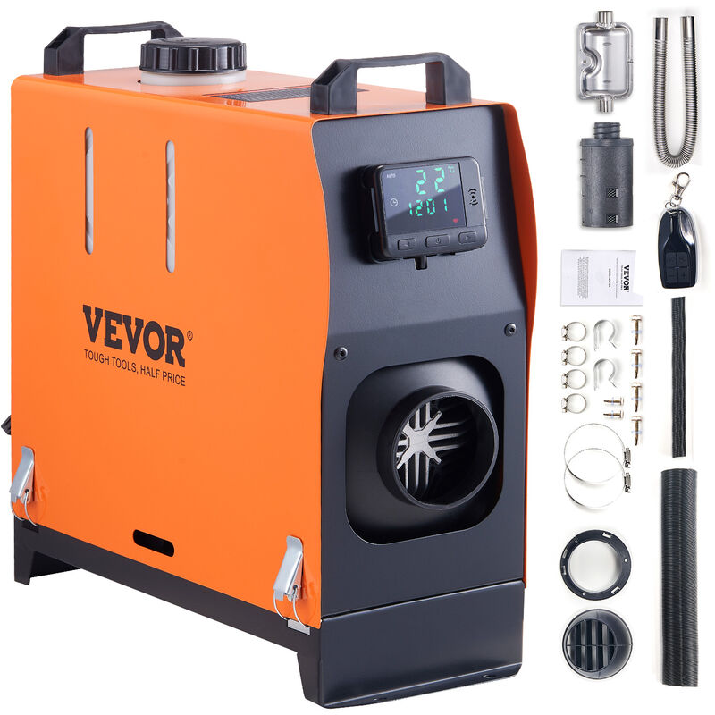 Vevor Luft Dieselheizung Standheizung 12 v 5 kW, Luftheizung Air Diesel Diesel Standheizung Lufterhitzer, 0,12–0,52 L/Std. Dieselheizung mit