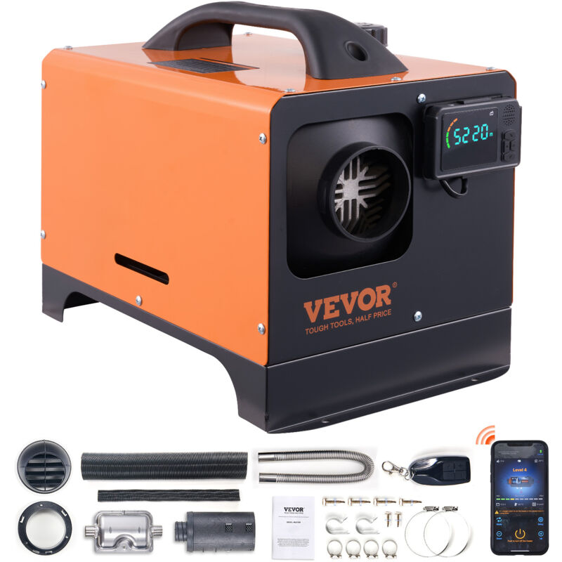 Vevor Luft Dieselheizung Standheizung 12 v 8 kW, Luftheizung Air Diesel Diesel Standheizung Lufterhitzer, 0,16–0,62 L/Std. Auto-Dieselheizung mit