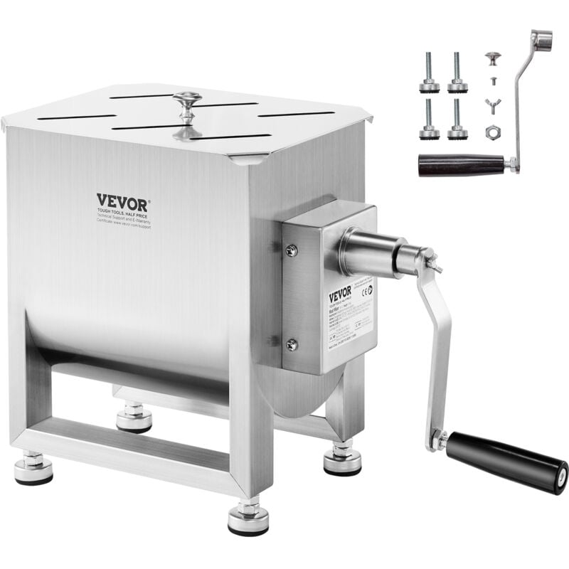 Vevor - manueller Fleischmischer 15 l Fleischverarbeitungsgerät (maximales Mischen von 6,8 kg Fleisch), Fleischmischer aus Edelstahl, Wurstmischer