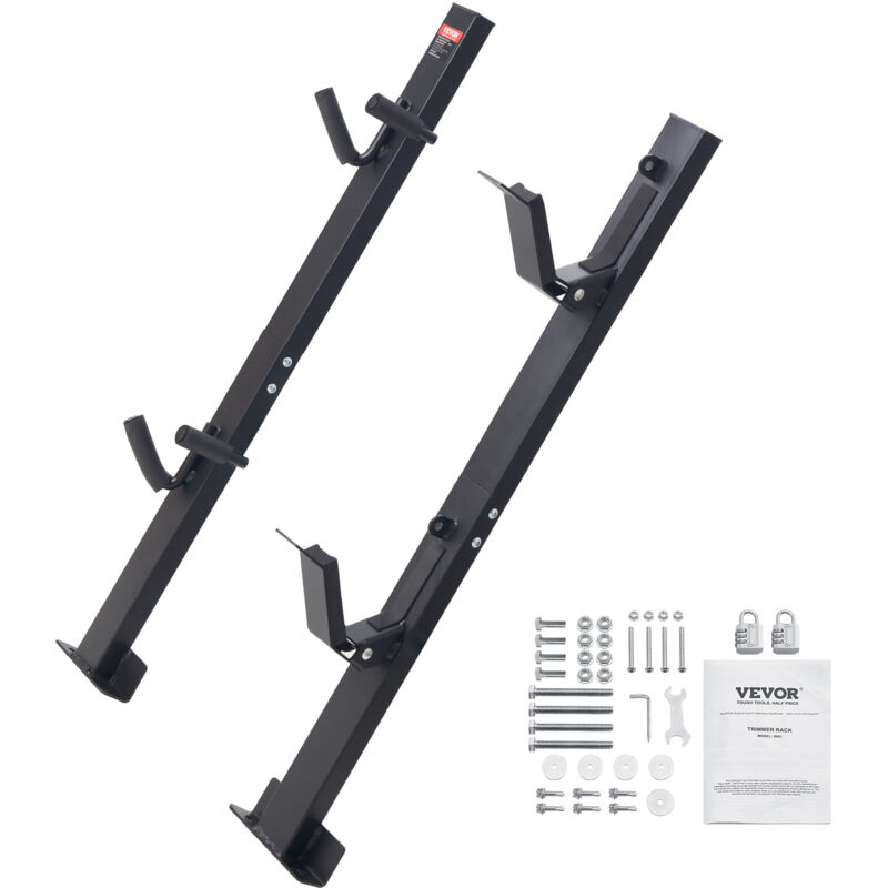 VEVOR Rasentrimmer-Halterung Unkrautfresser Gestell Vertikal Max. Ladekapazität 10 kg (1 Steckplatz) Rasentrimmer mit 2 Steckplätzen Trimmerständer