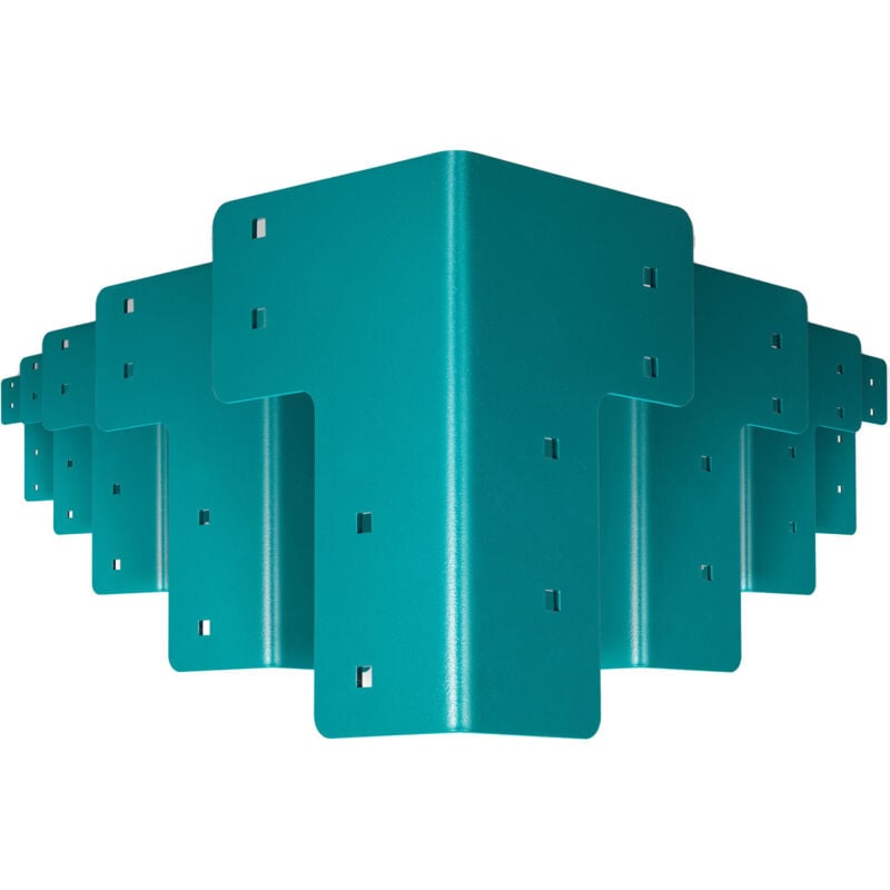 Mophorn - Werkbank-Eckwinkel-Set, 8 Stück aus 4 mm Stahl für 4x4 und 2x4 Bauholz, rechtwinklige Winkel mit rostfreier Pulverbeschichtung und Hardware