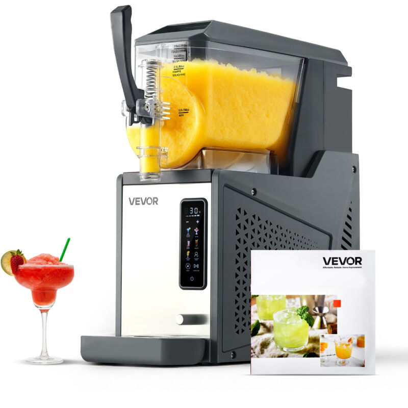 VEVOR Slush Maschine 4 L, Slusheis Eisbereiter 350 W (kein Eis nötig), Elektrische Margarita-Maschine mit Selbstreinigungsfunktion, Geeignet für