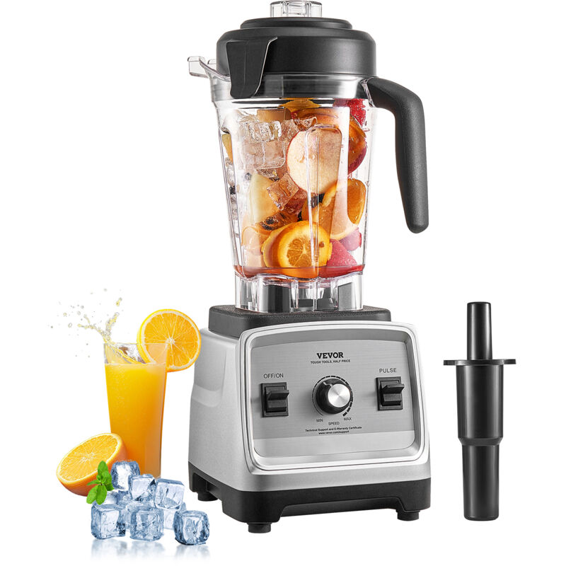 VEVOR Standmixer Smoothie Maker Blender 1600 W 2,5 L professioneller Mixer mit leistungsstarkem Motor, multifunktionaler Mixer zur
