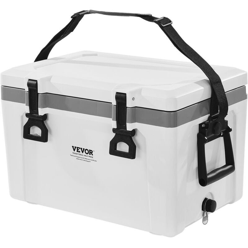 VEVOR tragbare Kühlbox Hartkühlbox (38 Qt / 26 Dosen) mit Eisspeicherung & robusten Griffen, isolierte tragbare Kühlbox aus stabilem Material,