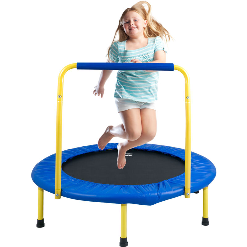 VEVOR Trampolin Gartentrampolin 810x920x920 mm, Klappabrer Trampolin Mini 60 kg Gewichtstragfähigkeit Fitness Trampolin, Kindertrampolin Kleinkind