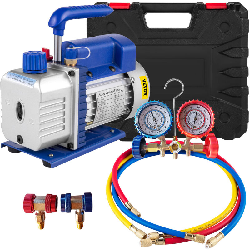 VEVOR 220V Vakuumpumpe 4CFM Unterdruckpumpe Vakuumgeräte Pumpe 1720RPM Vakuumpumpe Unterdruckpumpe