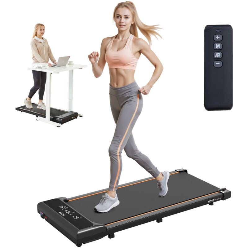 Walking Pad Laufband unter den Schreibtisch, Laufband zum Arbeiten, funktionierendes Laufband mit 120 kg Tragkraft, tragbares Pad mit 2,5 ps,