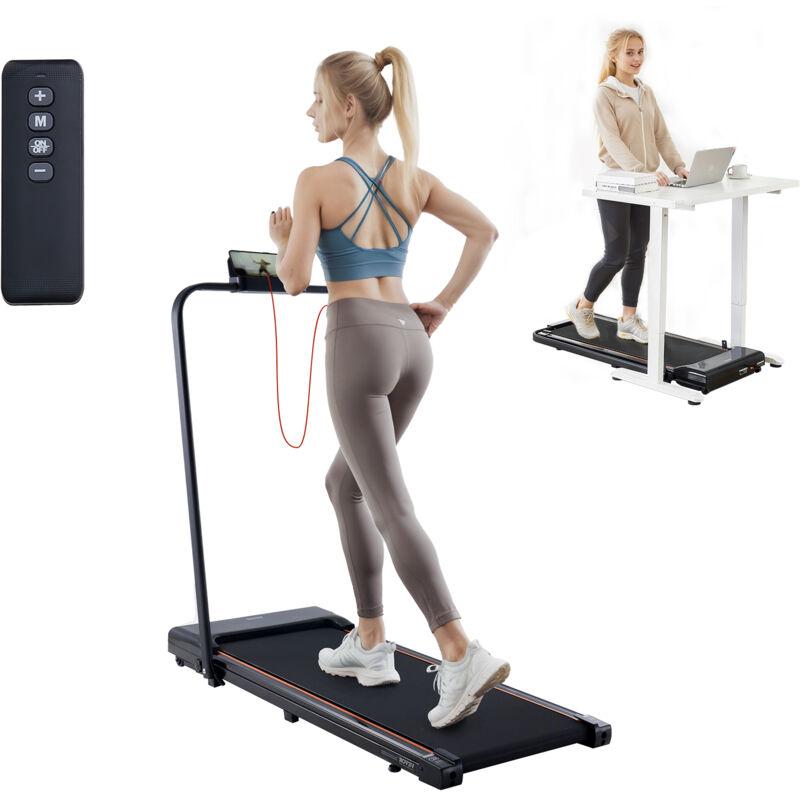 Walking Pad Laufband unter den Schreibtisch, Laufband zum Arbeiten, klappbares Laufband mit 120 kg Tragkraft, tragbares 2 in 1 Pad mit 2,5 ps,