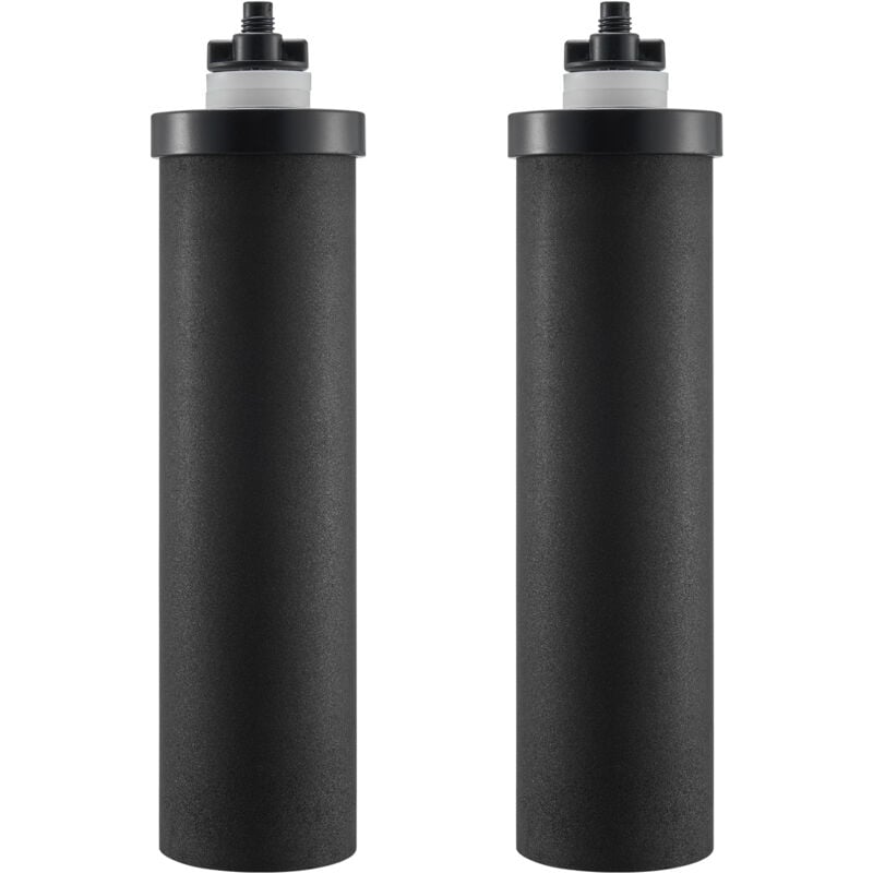 Wasserfilter-Ersatz Reinigungselemente, Aktivkohle-Ersatzfilter 2er-Pack, leicht austauschbarer Wasserfilter, Schwerkraft-Wasserfiltersystem Ersatz,