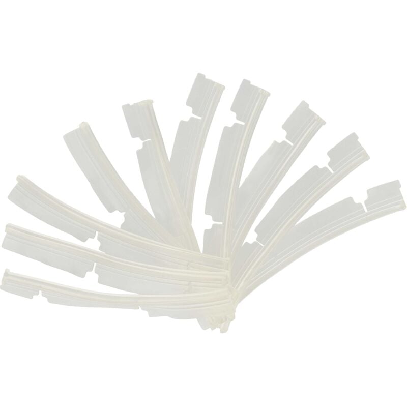 10x Gummilippen kompatibel mit Neato xv signature pro Saugroboter - Austausch-Lamellen Set, transparent - Vhbw