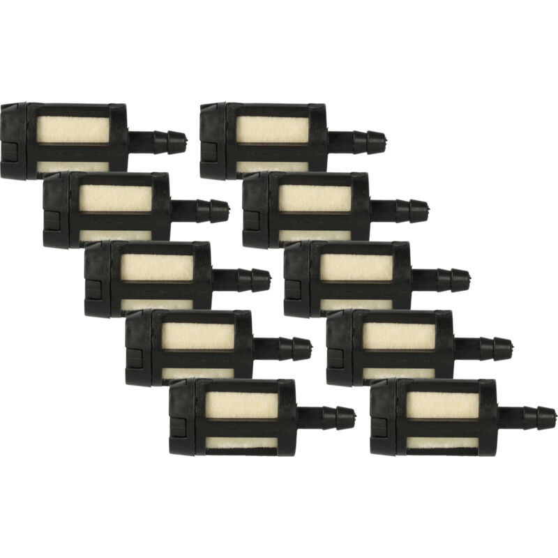 10x Kraftstofffilter Ersatz für McCulloch 9182-310001, 216985 für Gartengeräte z.B. Motorsäge Motorsense - Vhbw