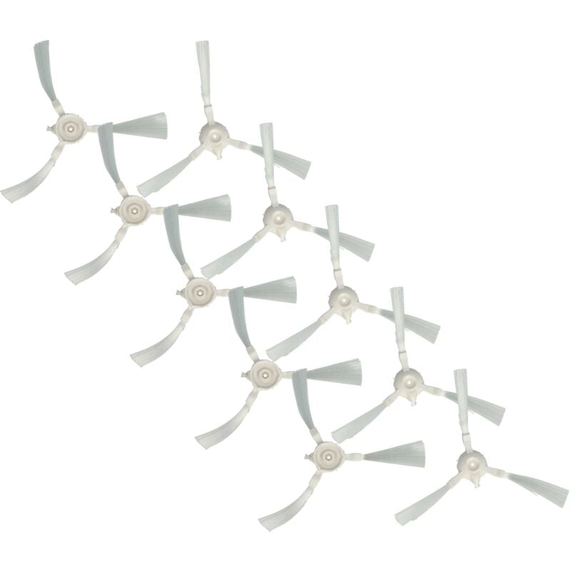 10x Rundbürste Ersatz für Rowenta ZR720002 für Saugroboter - 10x Seitenbürsten, Bürstenset - Vhbw