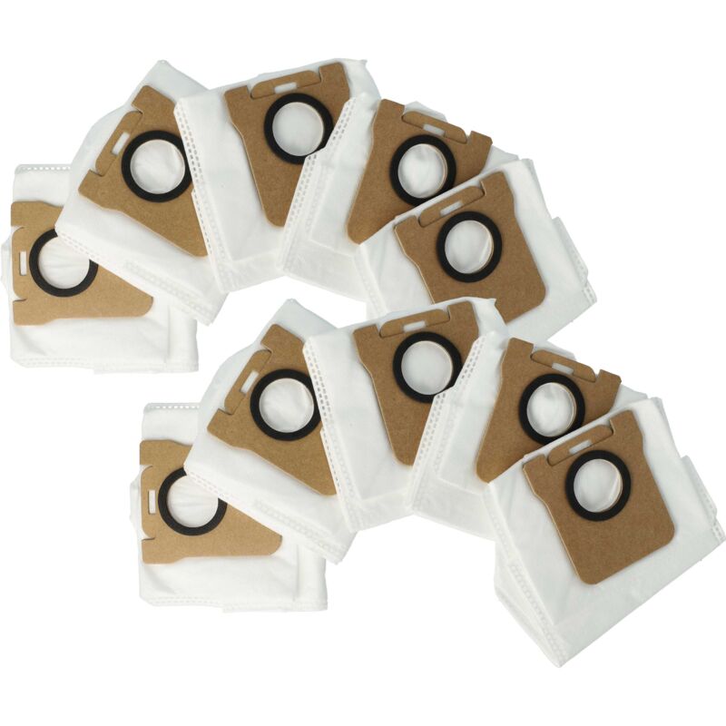 10x Staubbeutel kompatibel mit Xiaomi X40 Ultra Complete, X20 Plus Saugroboter - Beutel für die Absaugstation - Vhbw