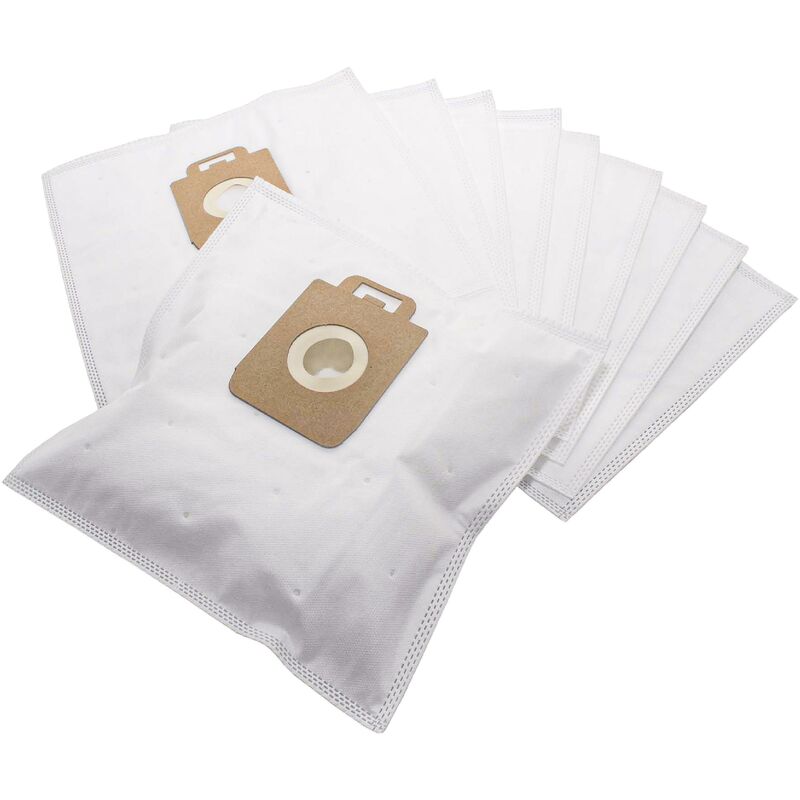 10x Staubsaugerbeutel kompatibel mit aeg Ultra Silencer 3965/P, 4030 - 4090, 3931G/R, 3901 Staubsauger - Mikrovlies, 32cm x 19cm Weiß - Vhbw