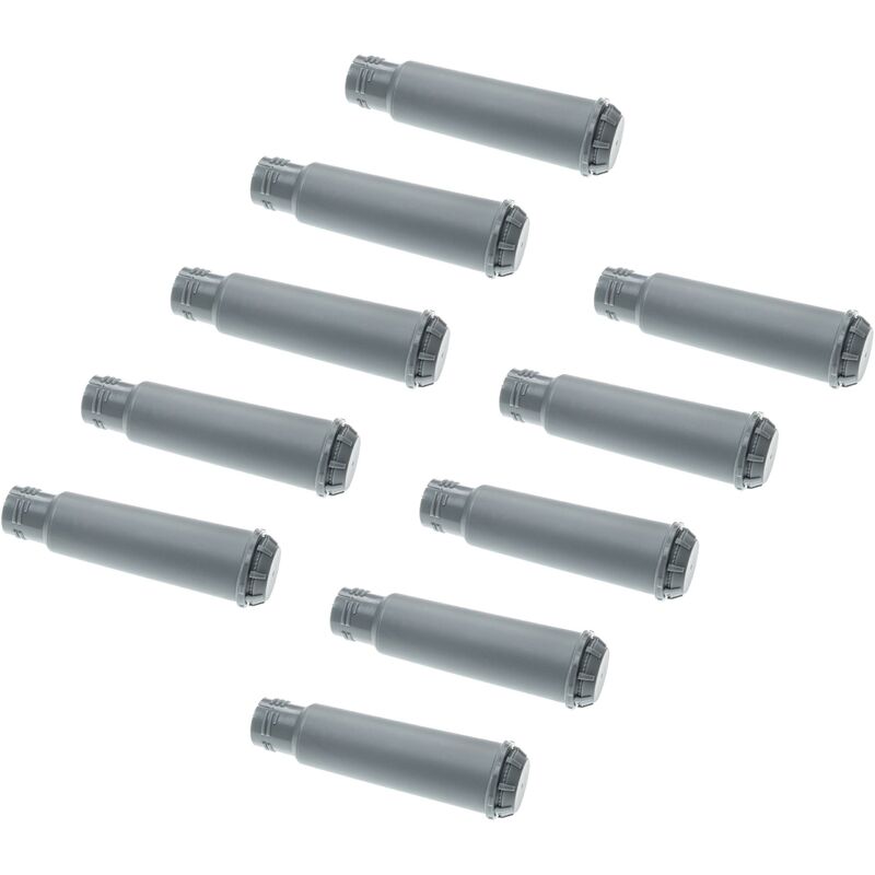 vhbw 10x Wasserfilter Filter kompatibel mit Krups New Age Steel EA907d Kaffeevollautomat, Espressomaschine Grau