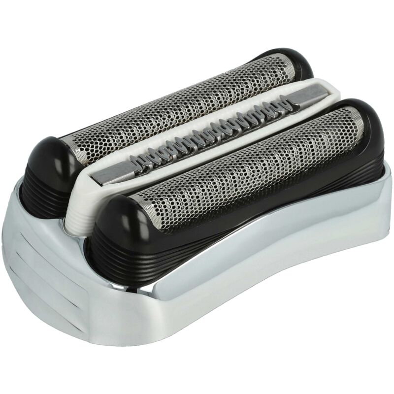 Rasierkopf kompatibel mit Braun cruZer clean 5, 6 Elektrorasierer - Scherkopfkassette, silber - Vhbw